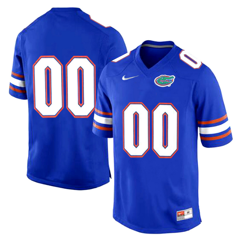 Men Florida Gators Customized College Football Jersey  Royal Blue->->Custom Jersey
